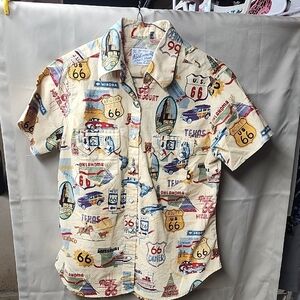 Rockmount Womens Short Sleeve Pearl Snap Up Shirt Size S